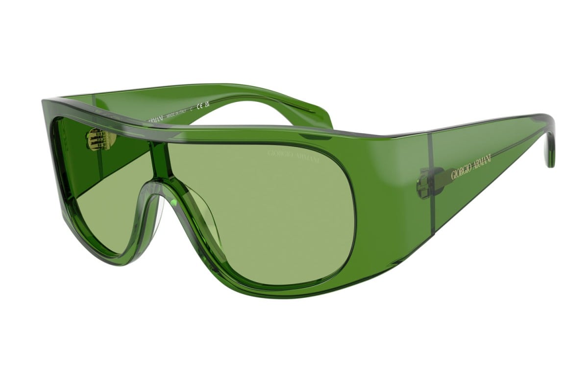 OCCHIALE DA SOLE UOMO | GIORGIO ARMANI AR 8222U - 6191/2 VERDE TRASPARENTE - CALIBRO 24