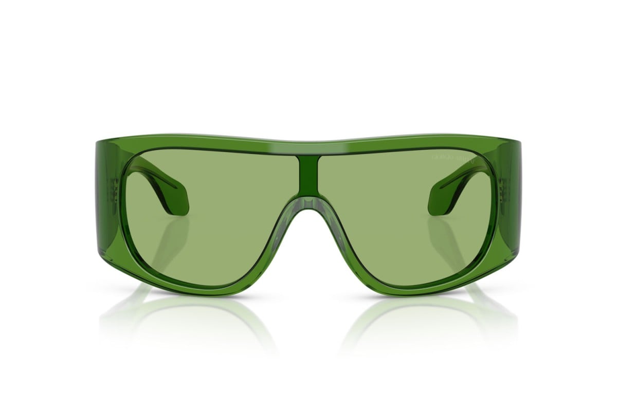 OCCHIALE DA SOLE UOMO | GIORGIO ARMANI AR 8222U - 6191/2 VERDE TRASPARENTE - CALIBRO 24