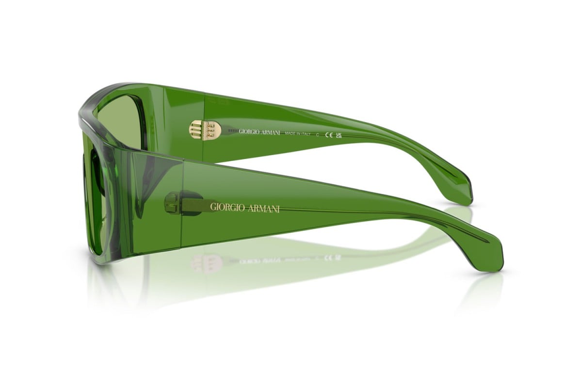 OCCHIALE DA SOLE UOMO | GIORGIO ARMANI AR 8222U - 6191/2 VERDE TRASPARENTE - CALIBRO 24