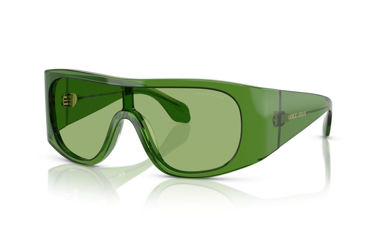OCCHIALE DA SOLE UOMO | GIORGIO ARMANI AR 8222U - 6191/2 VERDE TRASPARENTE - CALIBRO 24