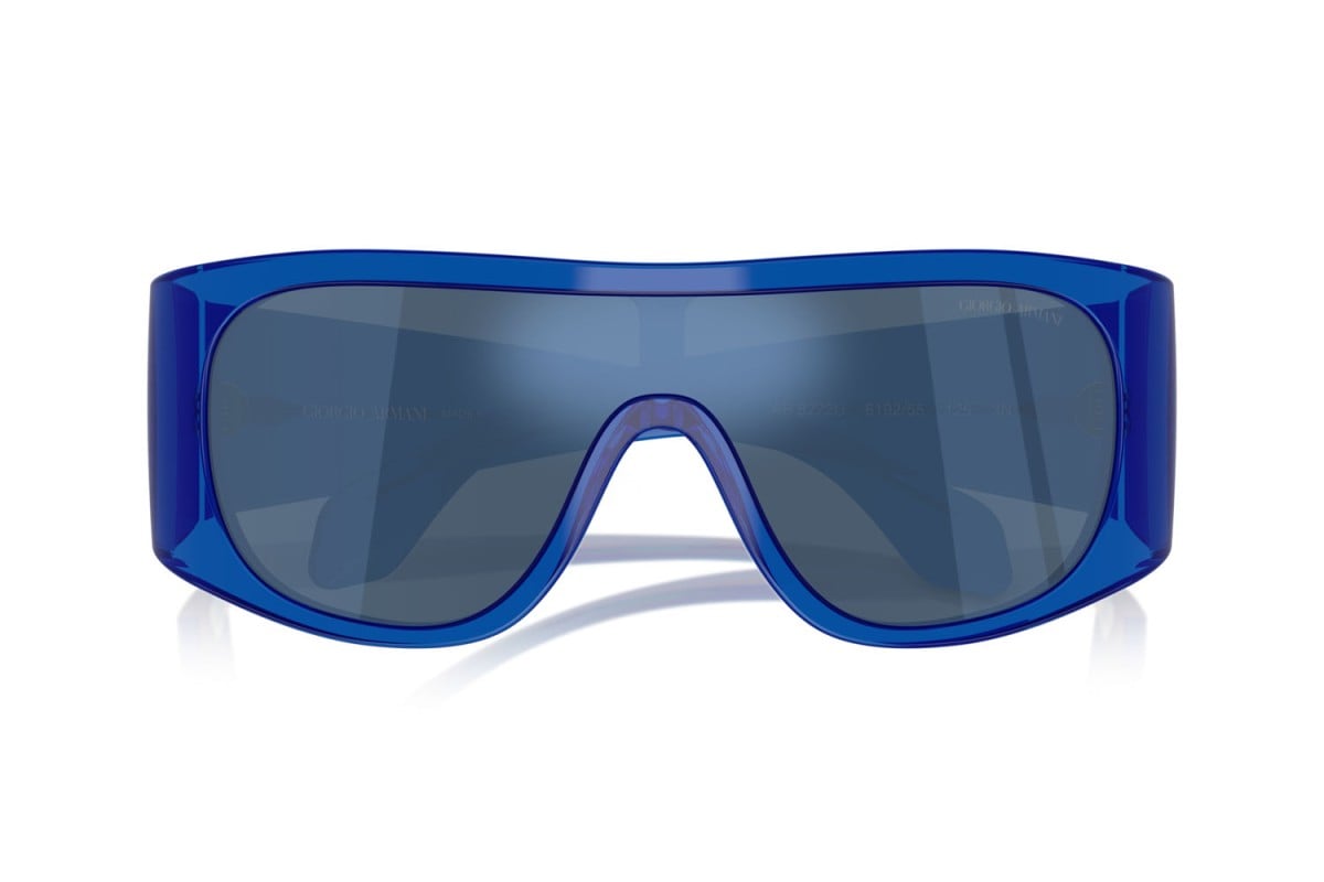 OCCHIALE DA SOLE UOMO | GIORGIO ARMANI AR 8222U - 619255 BLU TRASPARENTE - CALIBRO 24