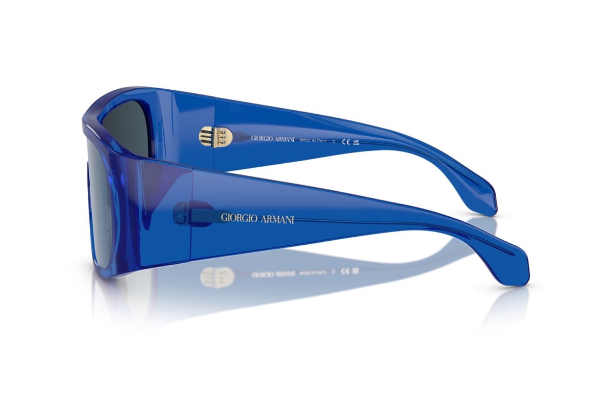 OCCHIALE DA SOLE UOMO | GIORGIO ARMANI AR 8222U - 619255 BLU TRASPARENTE - CALIBRO 24