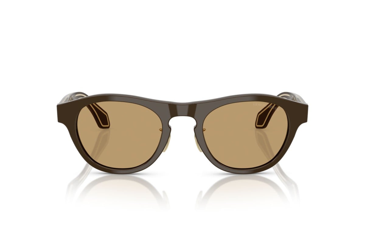 OCCHIALE DA SOLE UOMO | GIORGIO ARMANI AR 8225 - 619473 MARRONE SCURO PIENO - CALIBRO 49