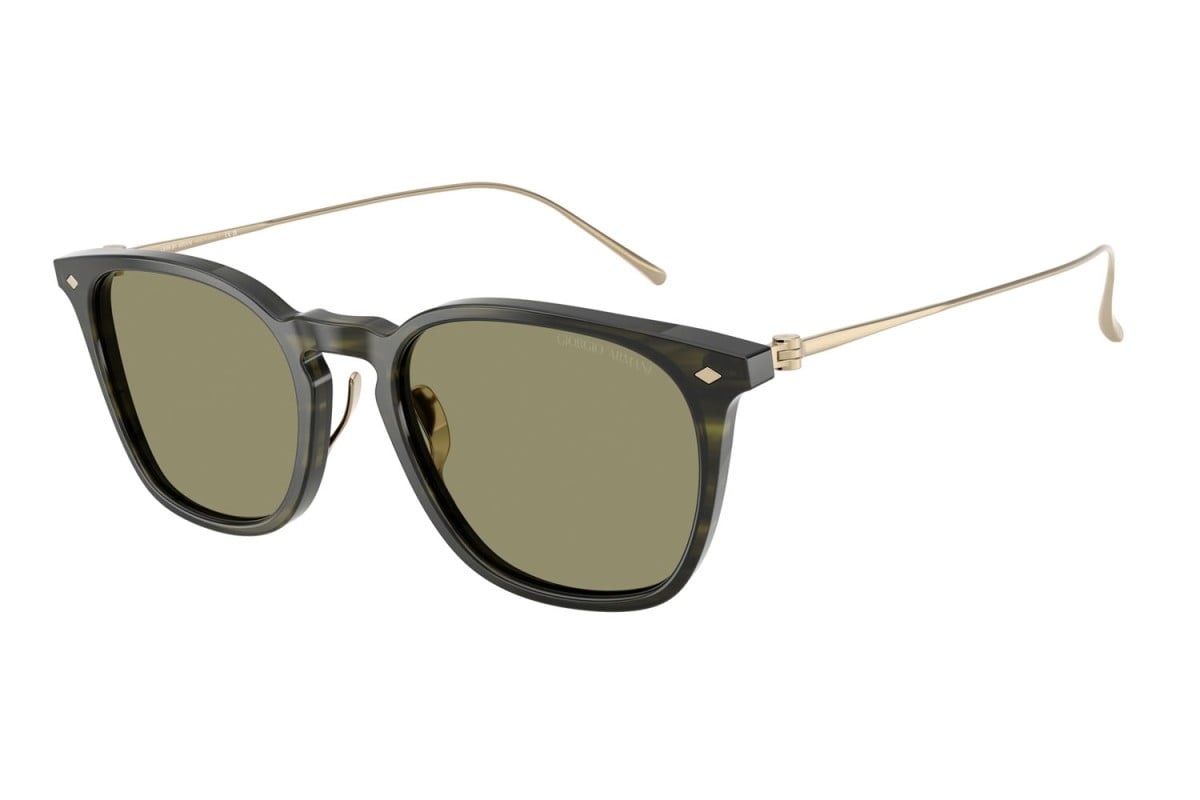 OCCHIALE DA SOLE UOMO | GIORGIO ARMANI AR 8226T - 62082A VERDE STRIATO - CALIBRO 52