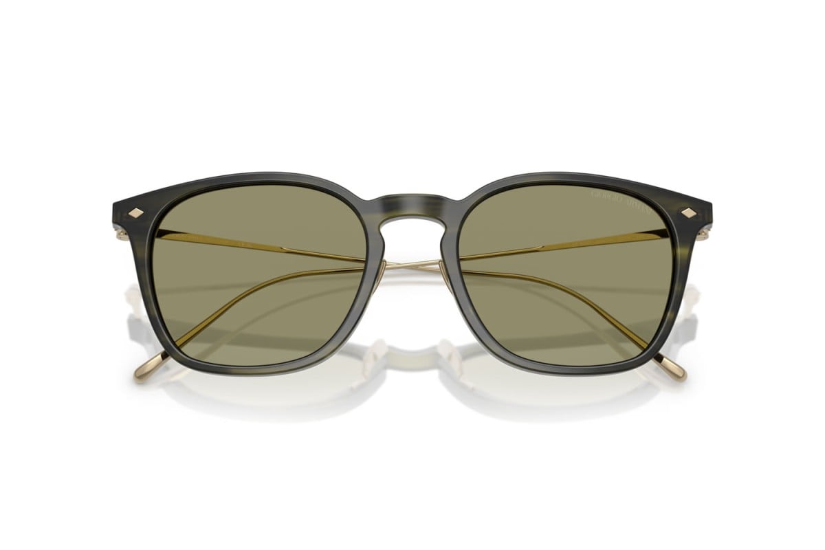 OCCHIALE DA SOLE UOMO | GIORGIO ARMANI AR 8226T - 62082A VERDE STRIATO - CALIBRO 52