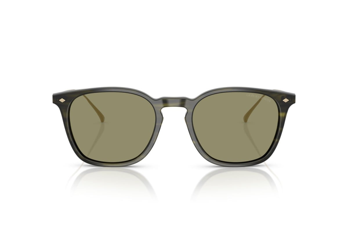 OCCHIALE DA SOLE UOMO | GIORGIO ARMANI AR 8226T - 62082A VERDE STRIATO - CALIBRO 52