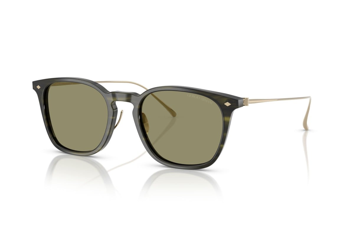 OCCHIALE DA SOLE UOMO | GIORGIO ARMANI AR 8226T - 62082A VERDE STRIATO - CALIBRO 52