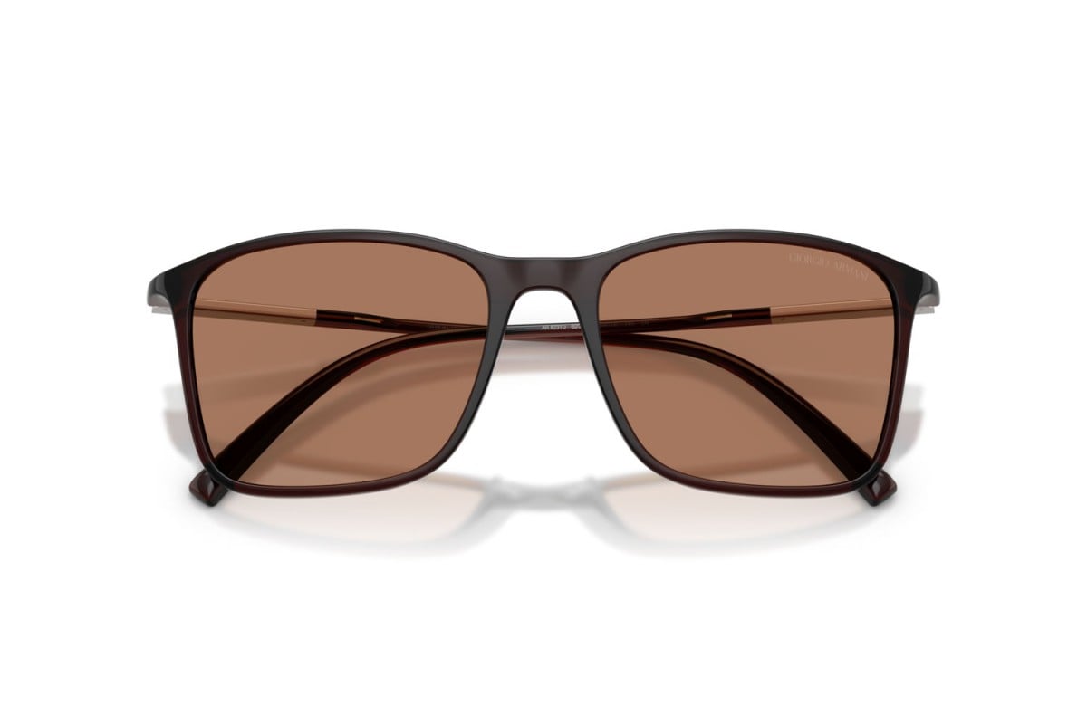 OCCHIALE DA SOLE UOMO | GIORGIO ARMANI AR 8231U - 623973 MARRONE TRASPARENTE - CALIBRO 54