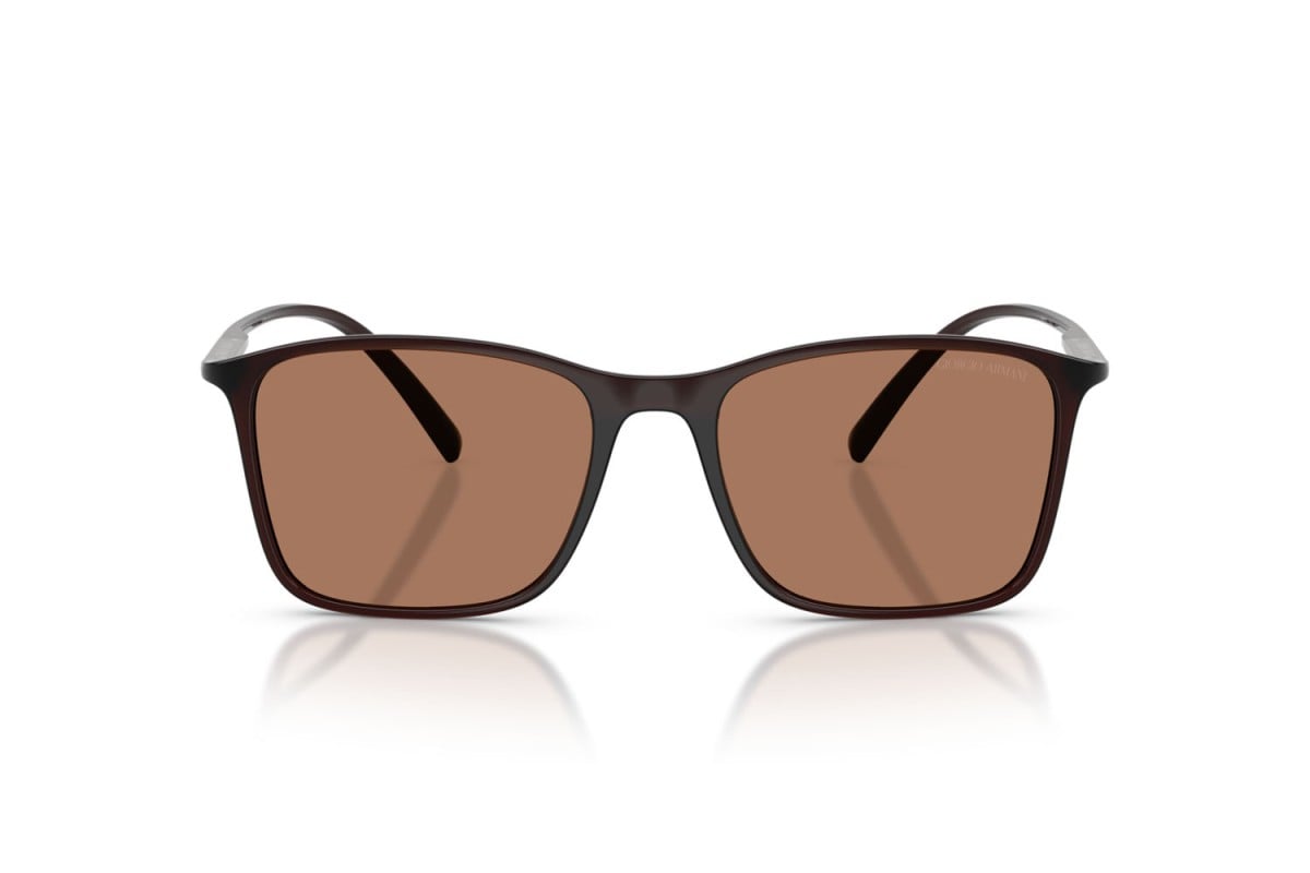 OCCHIALE DA SOLE UOMO | GIORGIO ARMANI AR 8231U - 623973 MARRONE TRASPARENTE - CALIBRO 54
