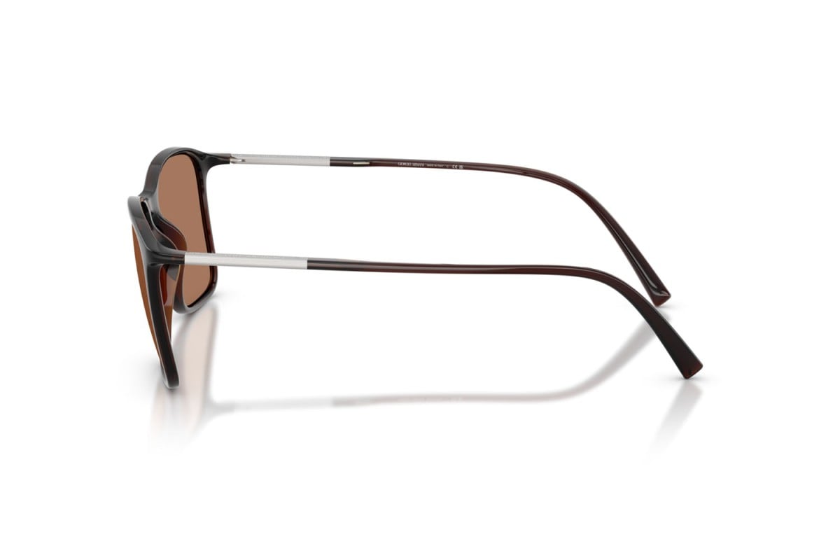 OCCHIALE DA SOLE UOMO | GIORGIO ARMANI AR 8231U - 623973 MARRONE TRASPARENTE - CALIBRO 54