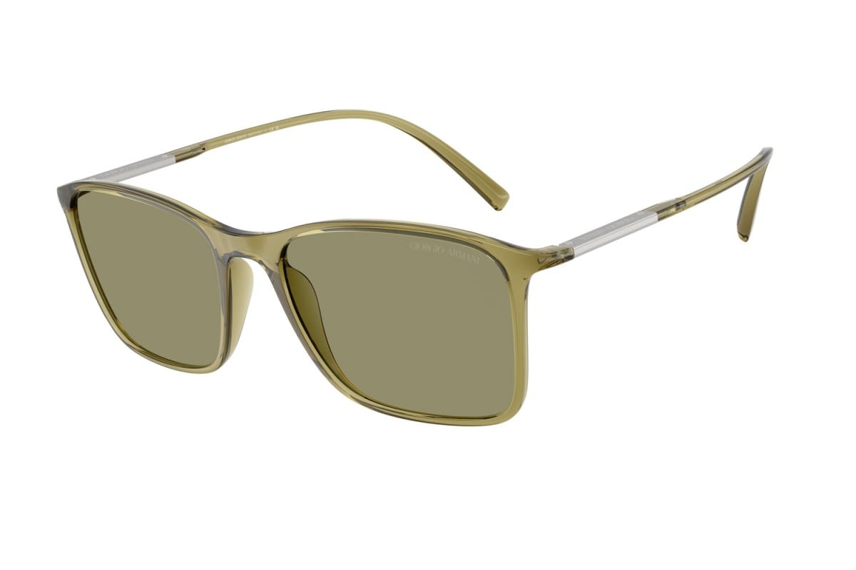 OCCHIALE DA SOLE UOMO | GIORGIO ARMANI AR 8231U - 62402A VERDE TRASPARENTE - CALIBRO 54