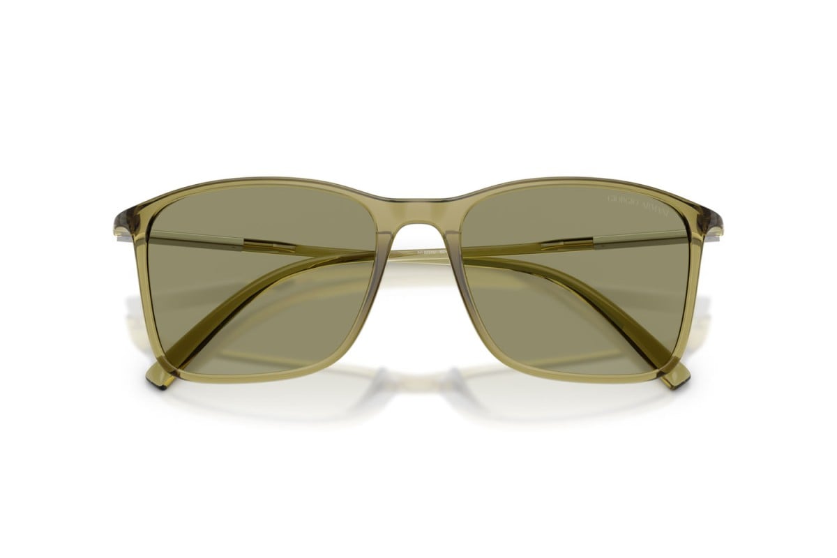 OCCHIALE DA SOLE UOMO | GIORGIO ARMANI AR 8231U - 62402A VERDE TRASPARENTE - CALIBRO 54