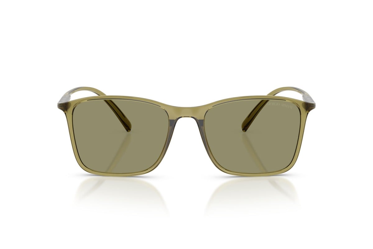 OCCHIALE DA SOLE UOMO | GIORGIO ARMANI AR 8231U - 62402A VERDE TRASPARENTE - CALIBRO 54