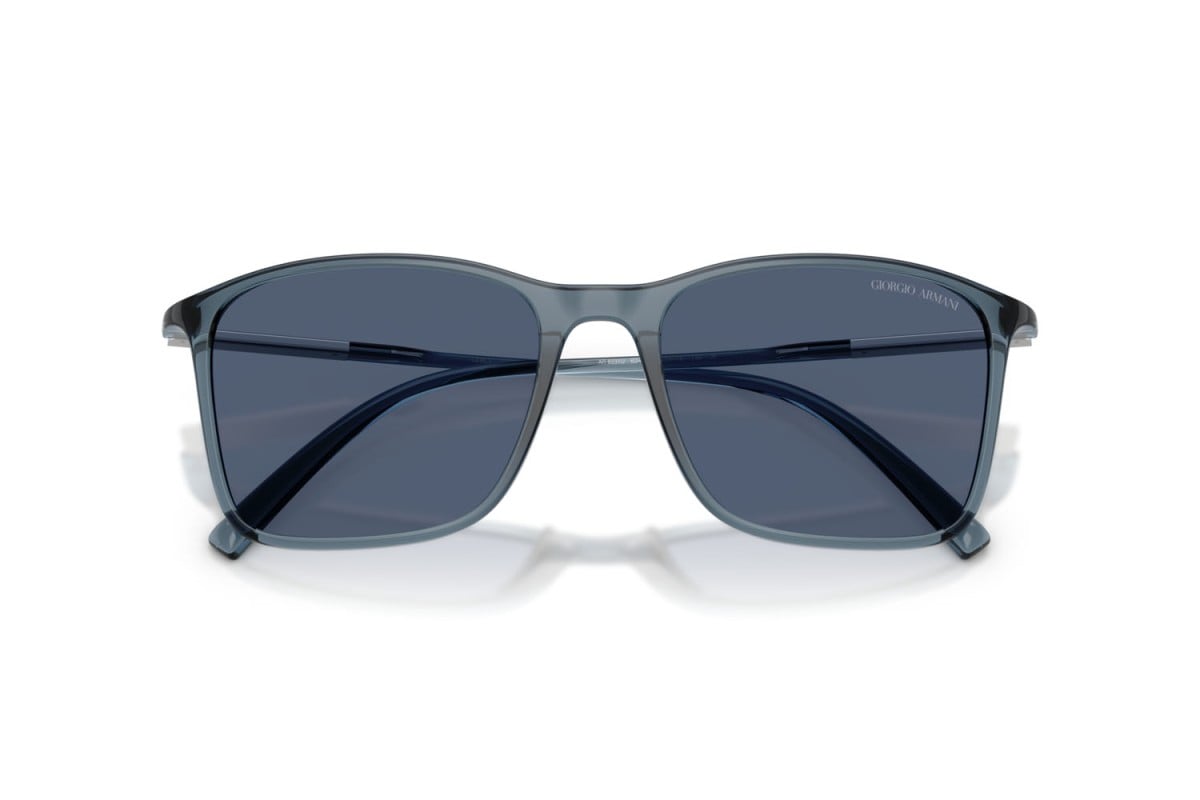 OCCHIALE DA SOLE UOMO | GIORGIO ARMANI AR 8231U - 6241M3 BLU TRASPARENTE - CALIBRO 54