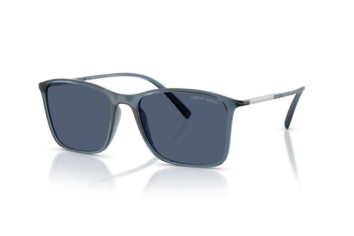 OCCHIALE DA SOLE UOMO | GIORGIO ARMANI AR 8231U - 6241M3 BLU TRASPARENTE - CALIBRO 54