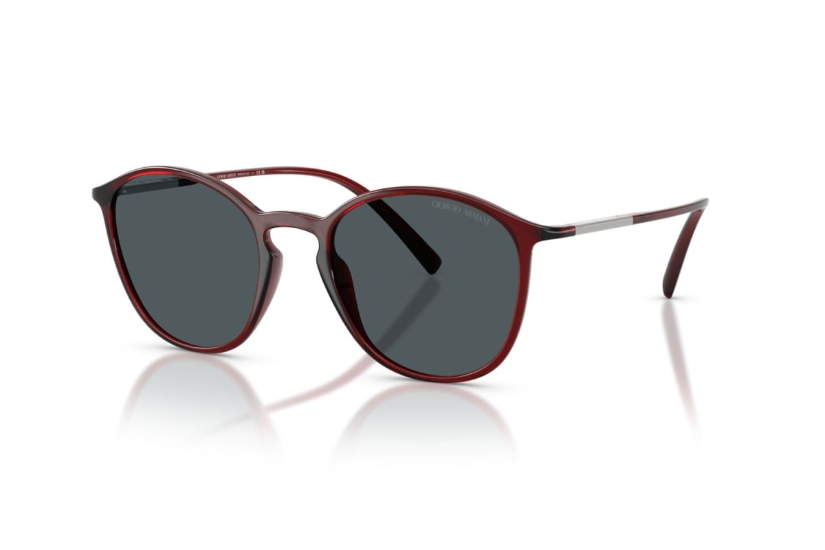 OCCHIALE DA SOLE UOMO | GIORGIO ARMANI AR 8233U - 6237L5 BORDEAUX TRASPARENTE - CALIBRO 51