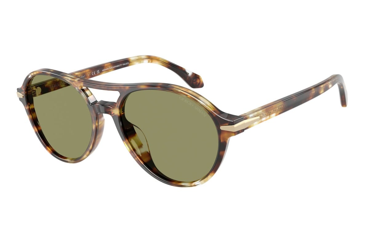 OCCHIALE DA SOLE UOMO | GIORGIO ARMANI AR 8236U - 623214 AVANA GIALLA - CALIBRO 55