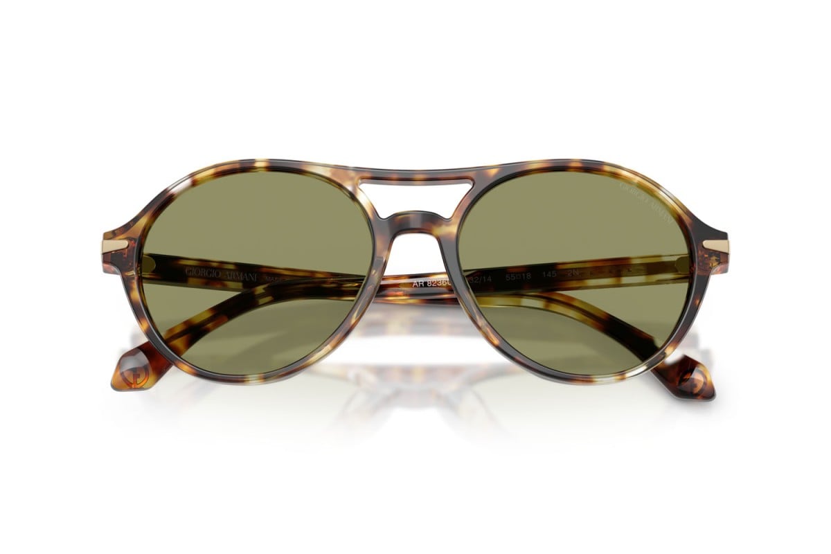 OCCHIALE DA SOLE UOMO | GIORGIO ARMANI AR 8236U - 623214 AVANA GIALLA - CALIBRO 55