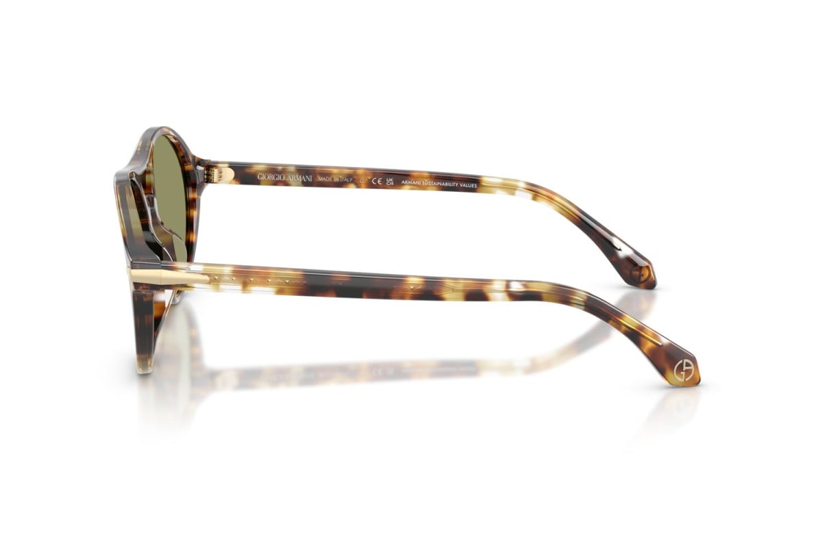 OCCHIALE DA SOLE UOMO | GIORGIO ARMANI AR 8236U - 623214 AVANA GIALLA - CALIBRO 55