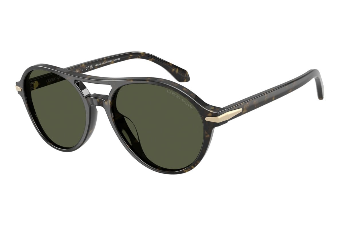 OCCHIALE DA SOLE UOMO | GIORGIO ARMANI AR 8236U - 623352 AVANA VERDE - CALIBRO 55