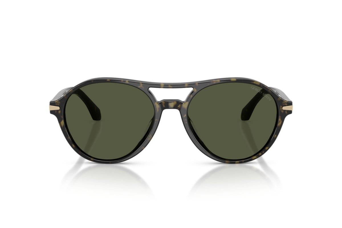 OCCHIALE DA SOLE UOMO | GIORGIO ARMANI AR 8236U - 623352 AVANA VERDE - CALIBRO 55