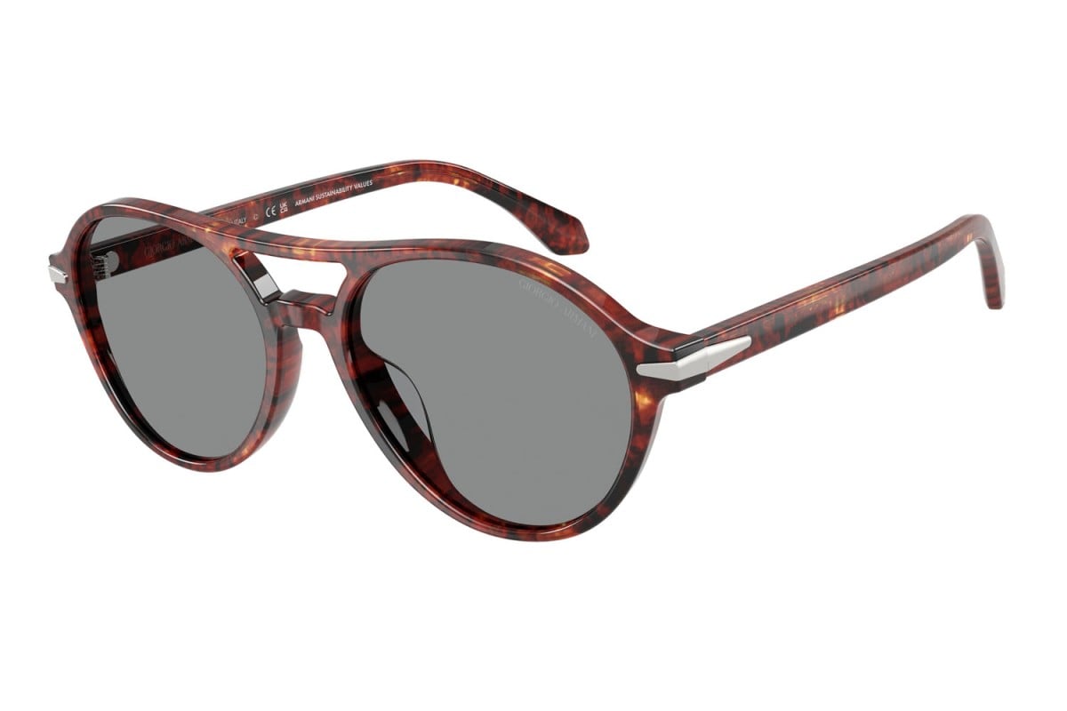 OCCHIALE DA SOLE UOMO | GIORGIO ARMANI AR 8236U - 623402 AVANA ROSSA - CALIBRO 55