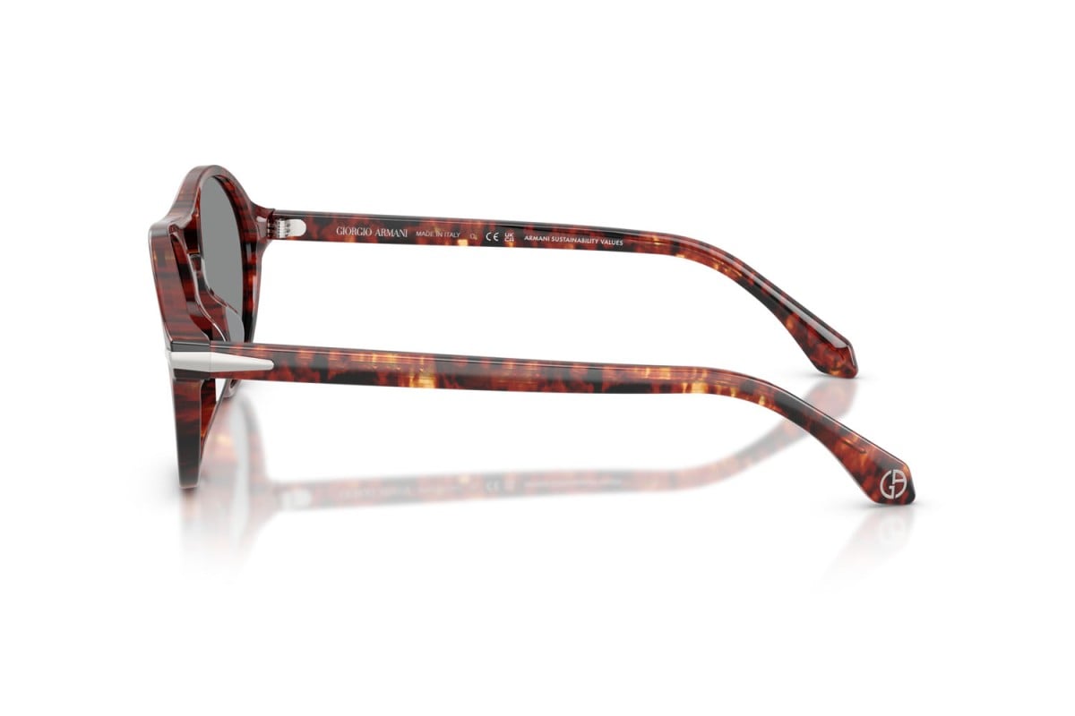 OCCHIALE DA SOLE UOMO | GIORGIO ARMANI AR 8236U - 623402 AVANA ROSSA - CALIBRO 55