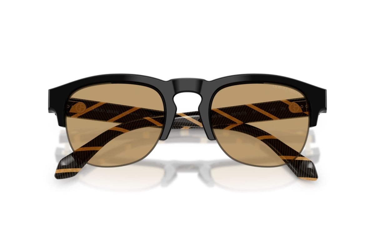 OCCHIALE DA SOLE UOMO | GIORGIO ARMANI AR 8238 - 587573 NERO - CALIBRO 51