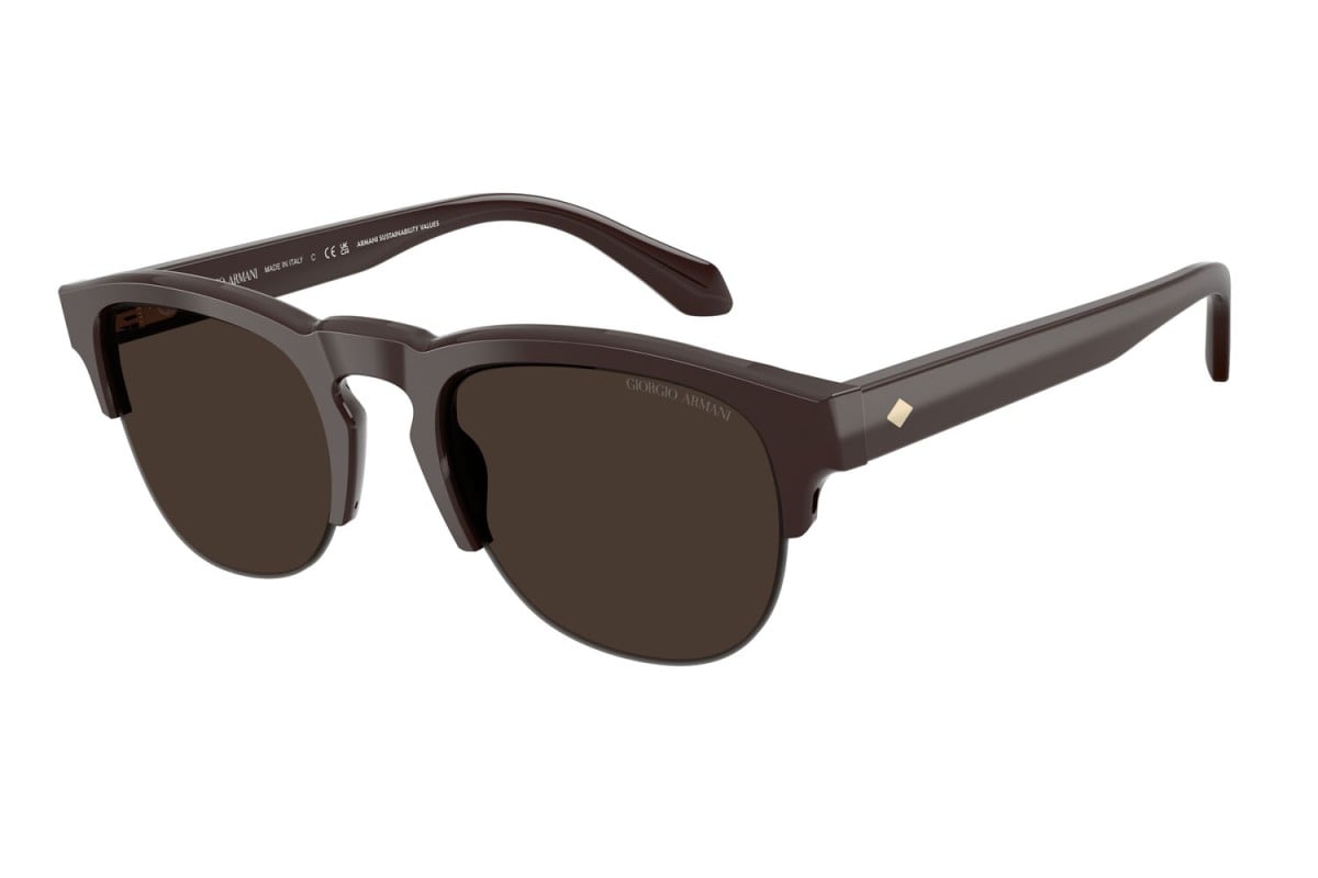 OCCHIALE DA SOLE UOMO | GIORGIO ARMANI AR 8238 - 622073 MARRONE - CALIBRO 51