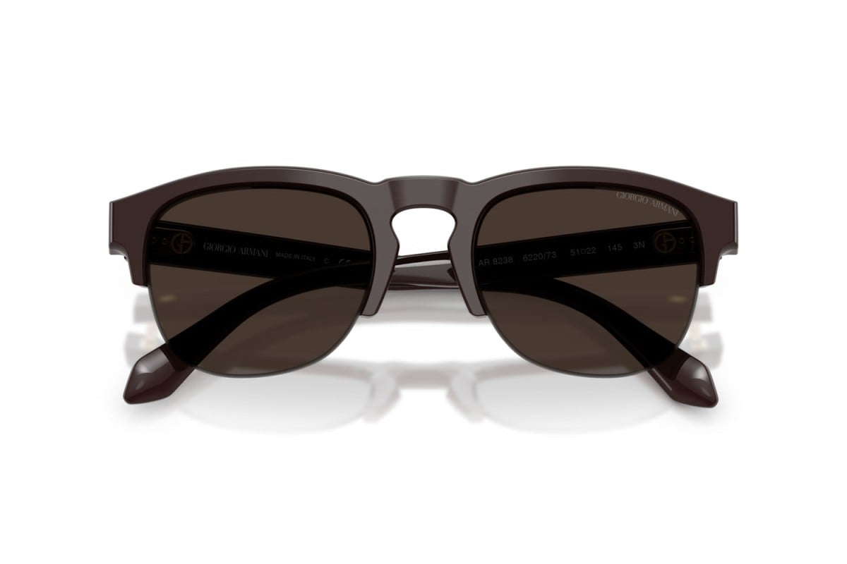 OCCHIALE DA SOLE UOMO | GIORGIO ARMANI AR 8238 - 622073 MARRONE - CALIBRO 51
