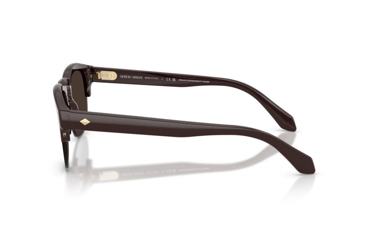 OCCHIALE DA SOLE UOMO | GIORGIO ARMANI AR 8238 - 622073 MARRONE - CALIBRO 51