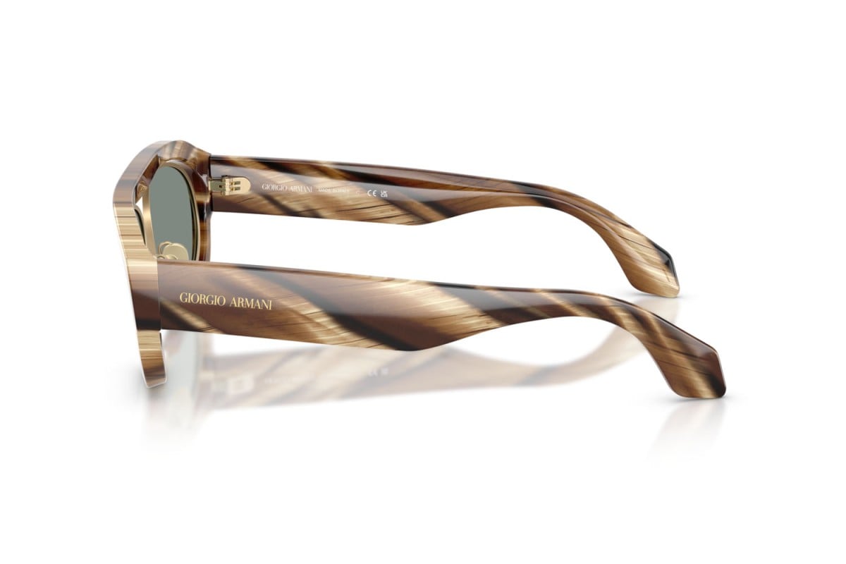 OCCHIALE DA SOLE UOMO | GIORGIO ARMANI AR 8239 - 6065/1 MARRONE CORNO - CALIBRO 57