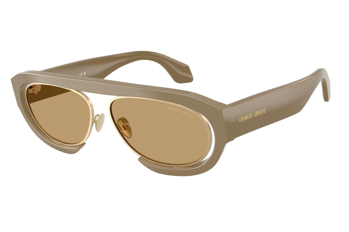 OCCHIALE DA SOLE UOMO | GIORGIO ARMANI AR 8239 - 622273 BEIGE - CALIBRO 57