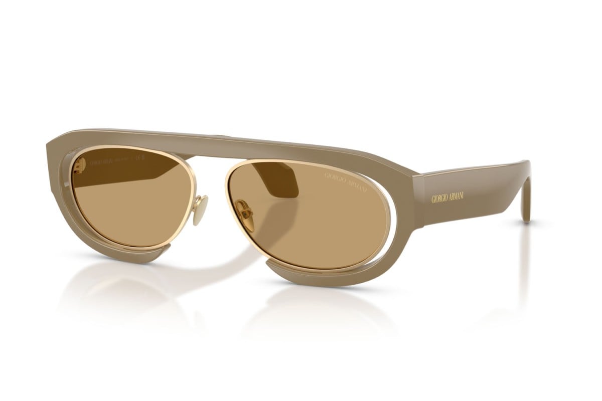 OCCHIALE DA SOLE UOMO | GIORGIO ARMANI AR 8239 - 622273 BEIGE - CALIBRO 57