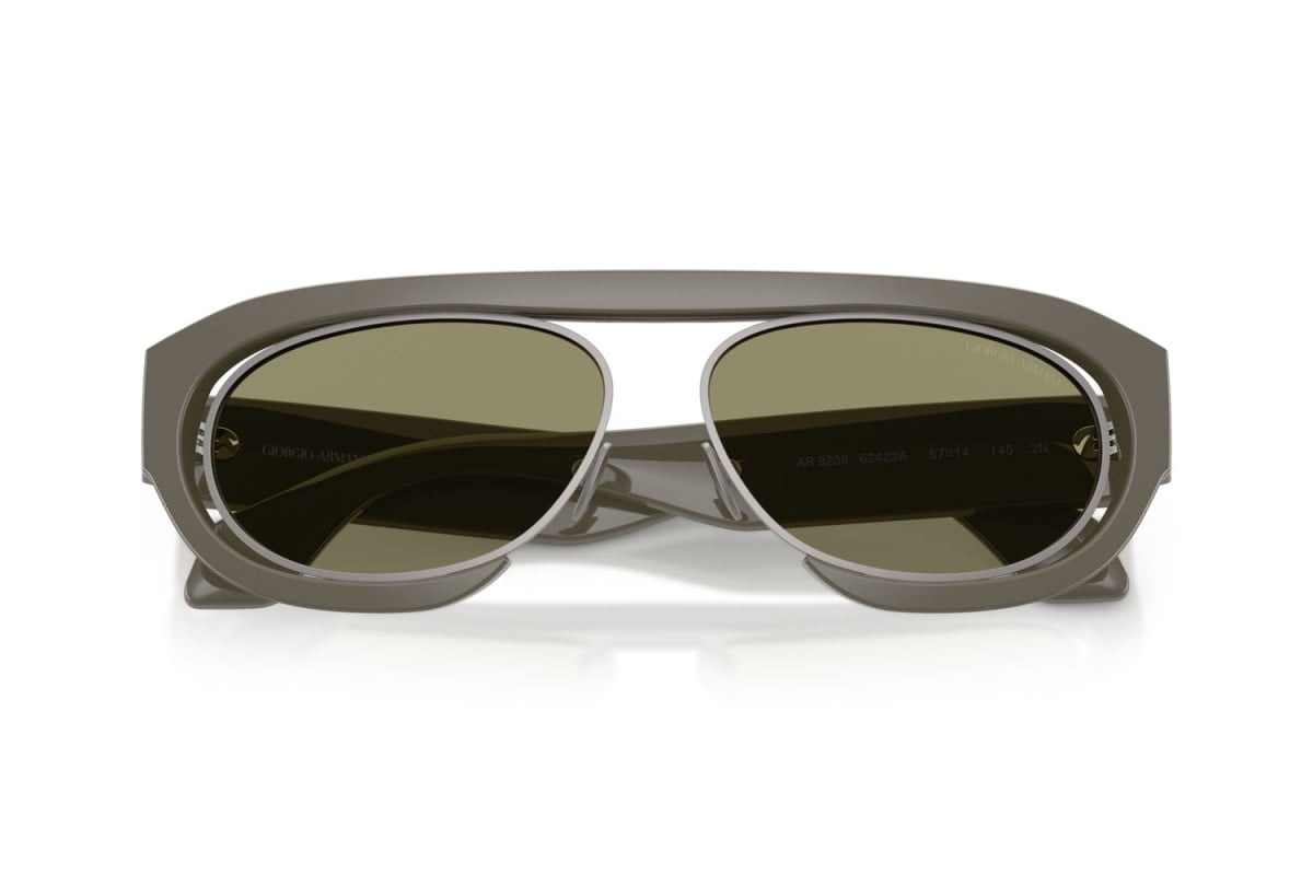 OCCHIALE DA SOLE UOMO | GIORGIO ARMANI AR 8239 - 62422A GRIGIO - CALIBRO 57