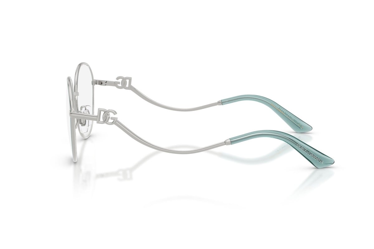 OCCHIALE DA VISTA DONNA | DOLCE & GABBANA DG 1365 - 1325 ARGENTO/AZZURRO - CALIBRO 53