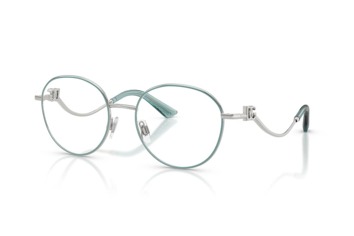 OCCHIALE DA VISTA DONNA | DOLCE & GABBANA DG 1365 - 1325 ARGENTO/AZZURRO - CALIBRO 53
