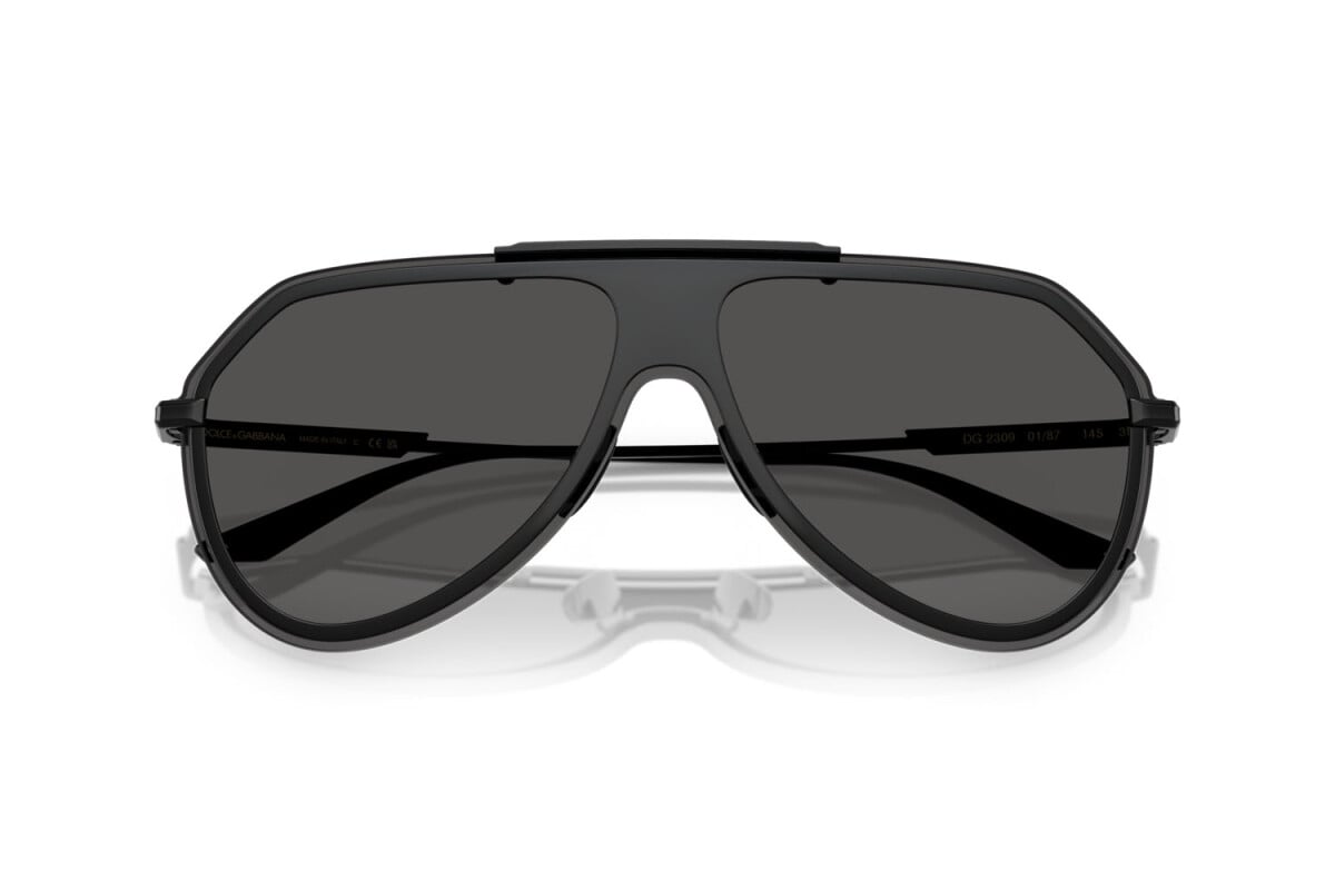 DOLCE & GABBANA - 01/87 NERO | OCCHIALE DA SOLE UOMO - DG 2309 CALIBRO 43