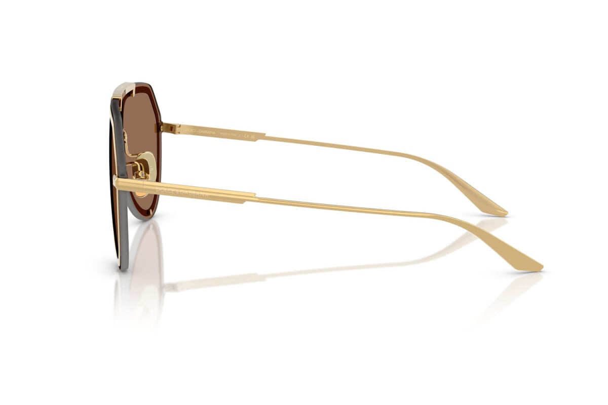 DOLCE & GABBANA - 02/73 ORO | OCCHIALE DA SOLE UOMO - DG 2309 CALIBRO 43
