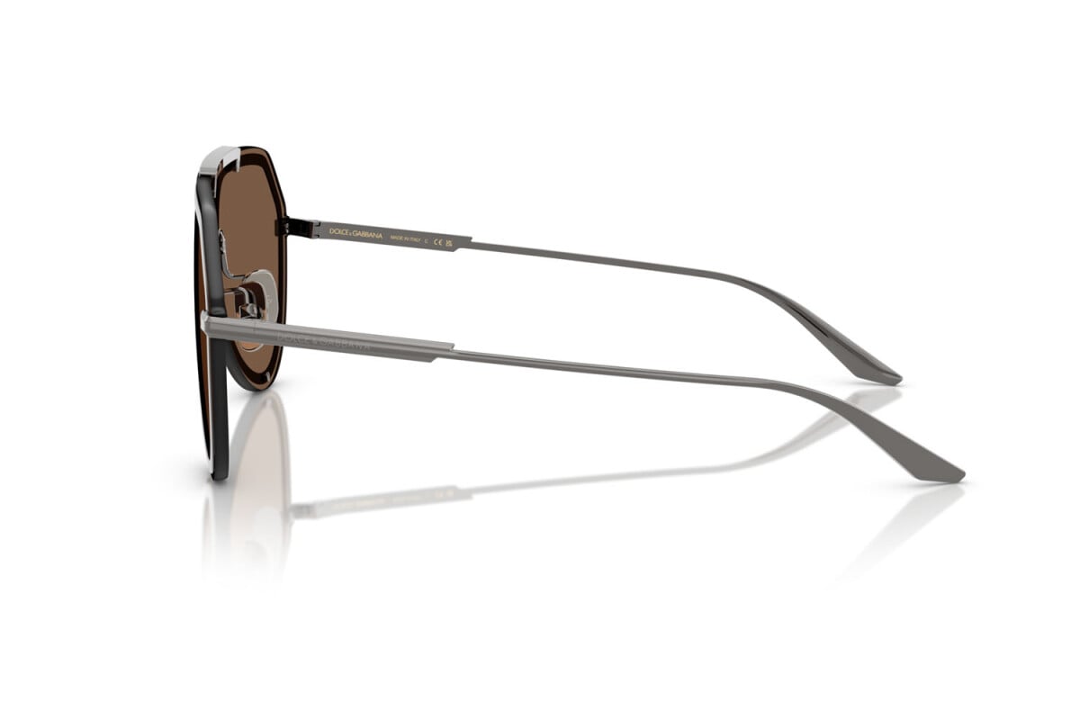 DOLCE & GABBANA - 135273 BRONZO SPAZZOLATO | OCCHIALE DA SOLE UOMO - DG 2309 CALIBRO 43