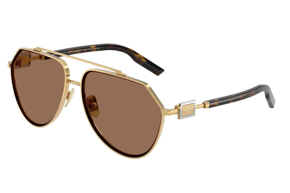 DOLCE & GABBANA - 02/73 ORO | OCCHIALE DA SOLE UOMO - DG 2315 CALIBRO 62