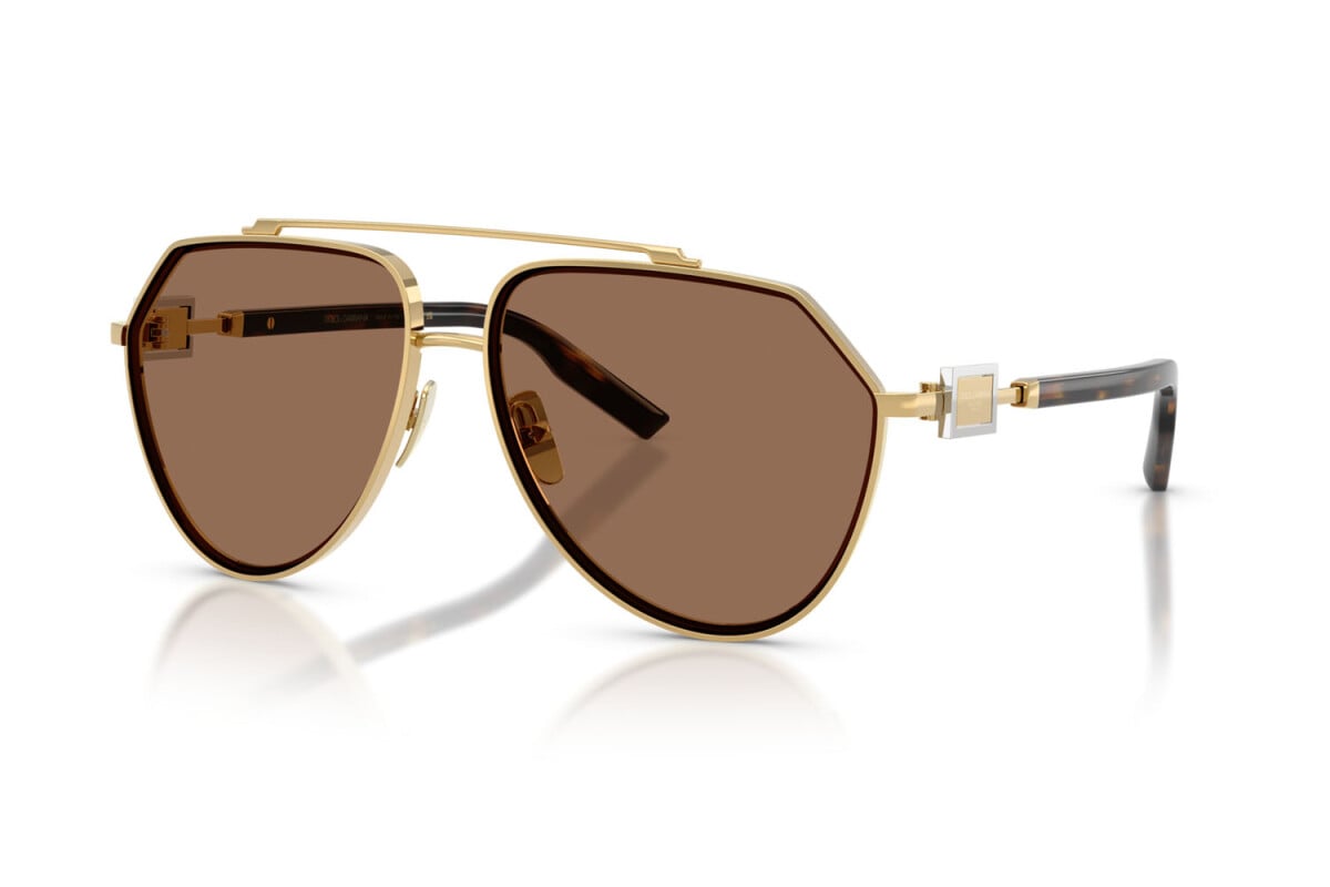 DOLCE & GABBANA - 02/73 ORO | OCCHIALE DA SOLE UOMO - DG 2315 CALIBRO 62