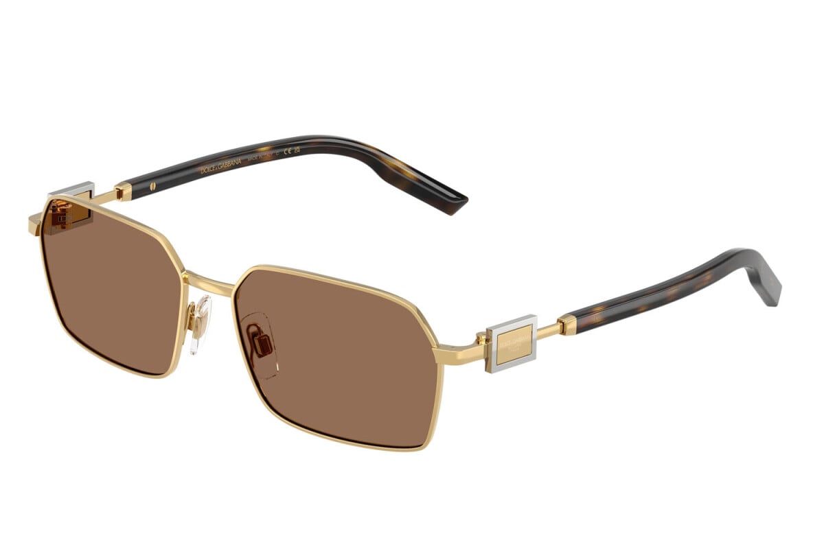 DOLCE & GABBANA - 02/73 ORO | OCCHIALE DA SOLE UOMO - DG 2316 CALIBRO 56