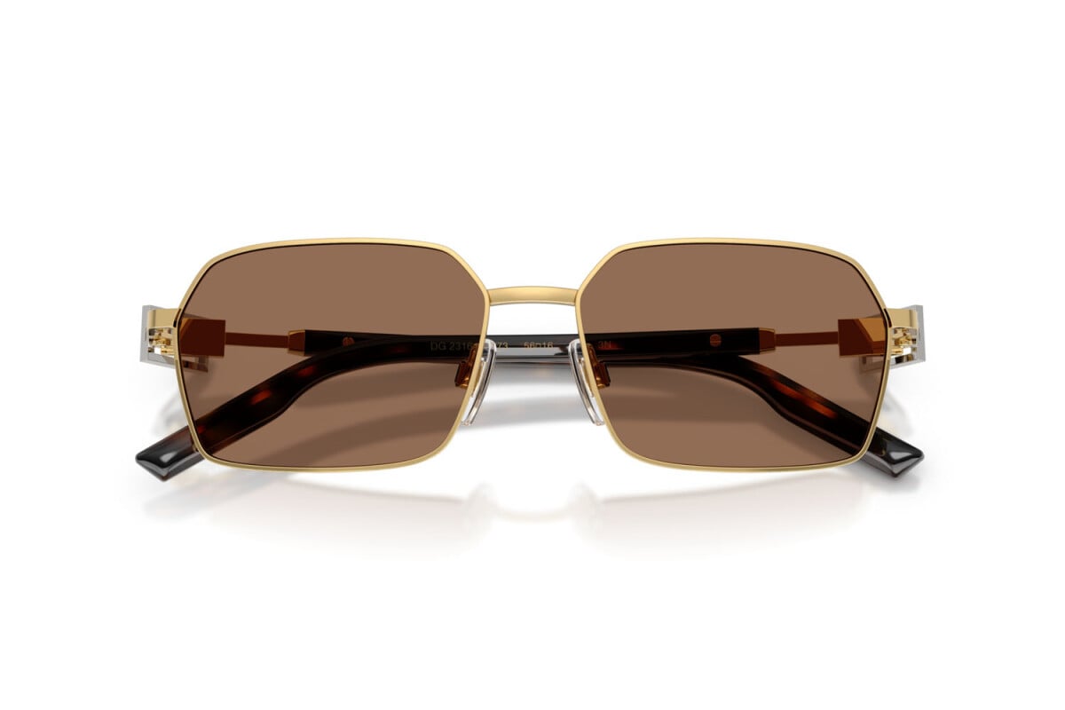 DOLCE & GABBANA - 02/73 ORO | OCCHIALE DA SOLE UOMO - DG 2316 CALIBRO 56