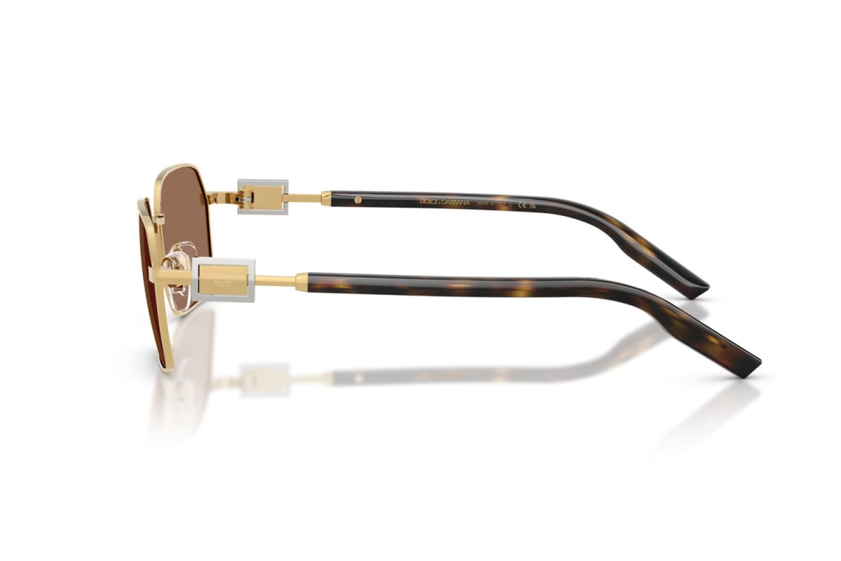 DOLCE & GABBANA - 02/73 ORO | OCCHIALE DA SOLE UOMO - DG 2316 CALIBRO 56