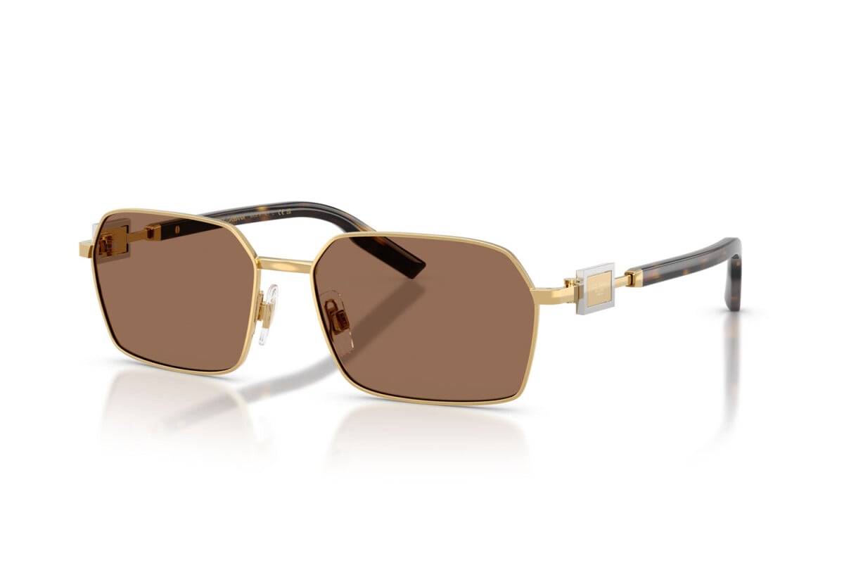 DOLCE & GABBANA - 02/73 ORO | OCCHIALE DA SOLE UOMO - DG 2316 CALIBRO 56