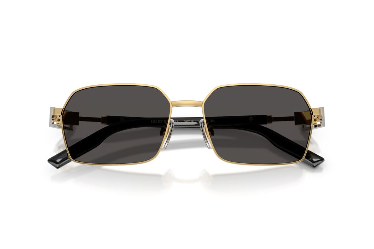DOLCE & GABBANA - 02/87 ORO | OCCHIALE DA SOLE UOMO - DG 2316 CALIBRO 56