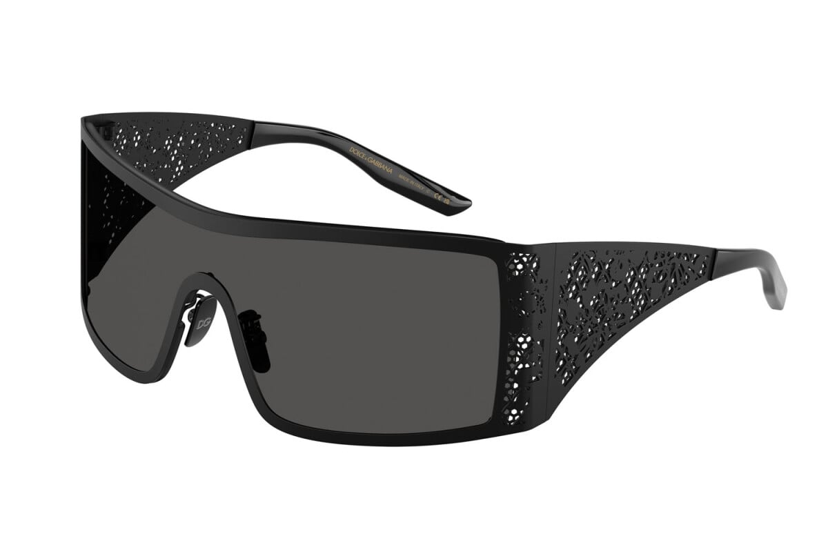 DOLCE & GABBANA - 110687 NERO OPACO | OCCHIALE DA SOLE DONNA - DG 2317 CALIBRO 38