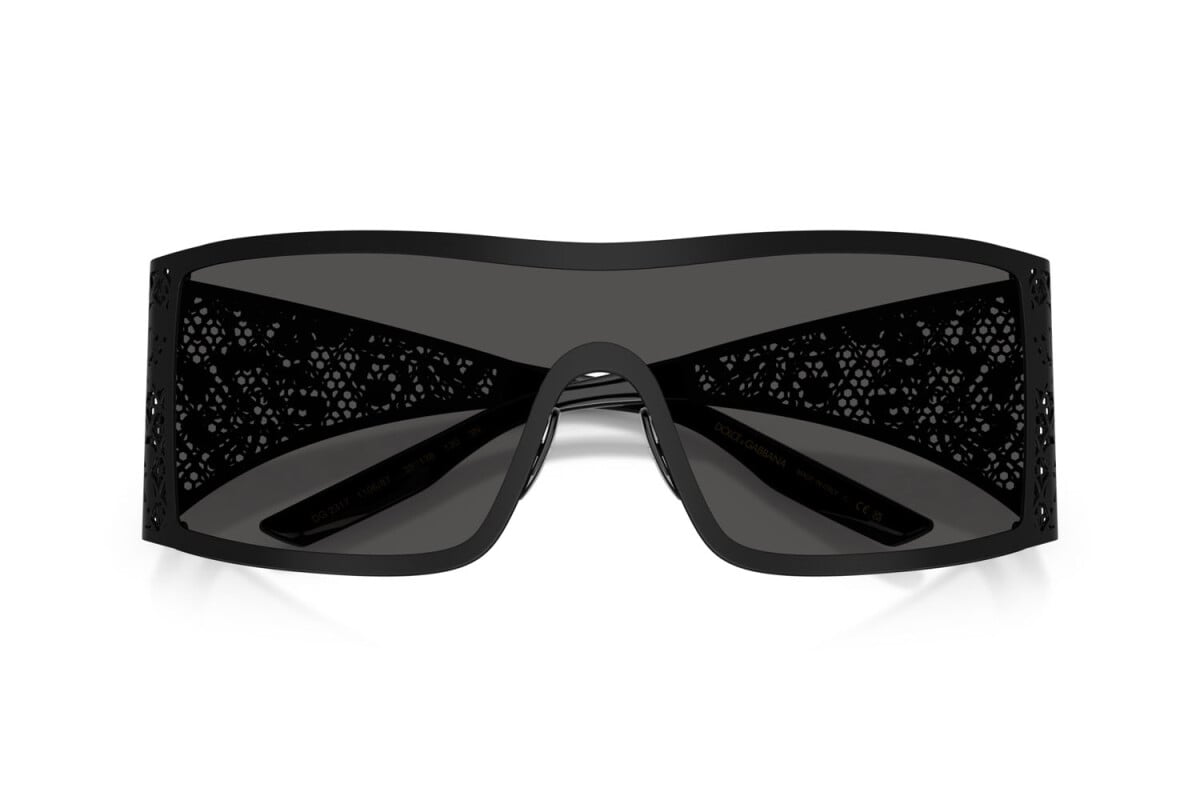 DOLCE & GABBANA - 110687 NERO OPACO | OCCHIALE DA SOLE DONNA - DG 2317 CALIBRO 38