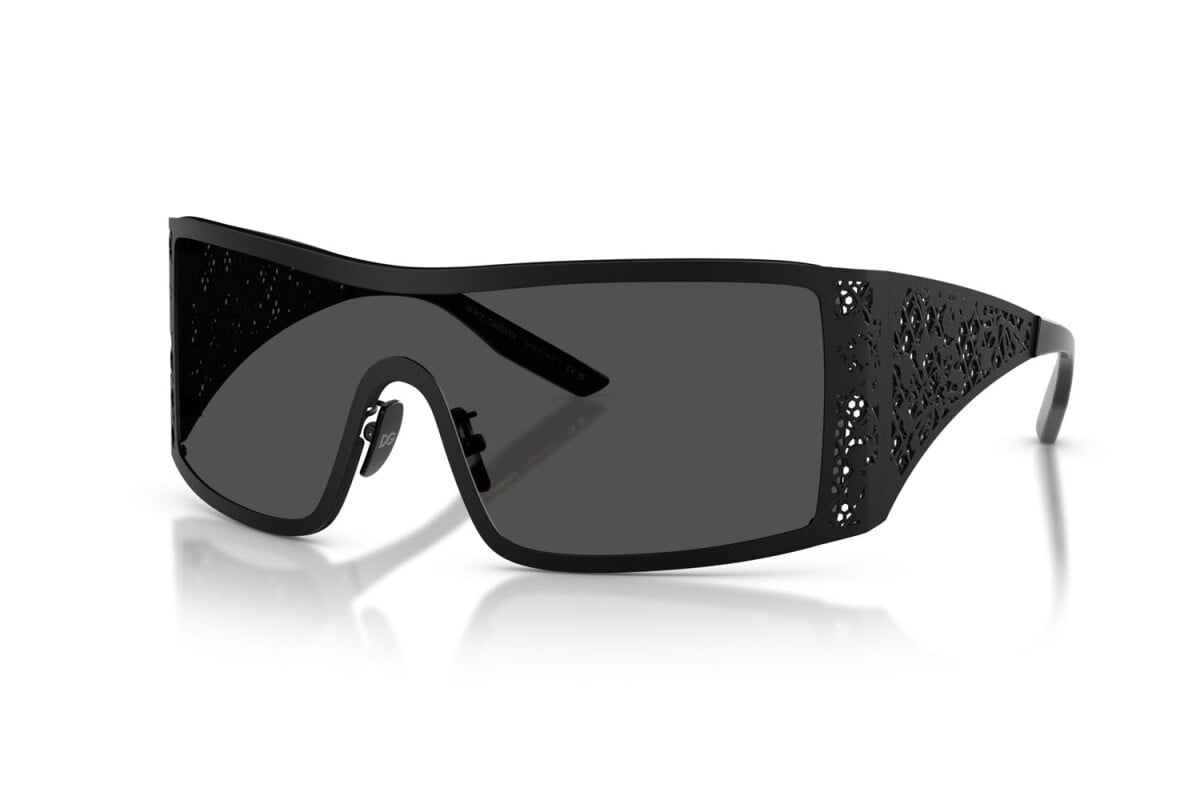 DOLCE & GABBANA - 110687 NERO OPACO | OCCHIALE DA SOLE DONNA - DG 2317 CALIBRO 38